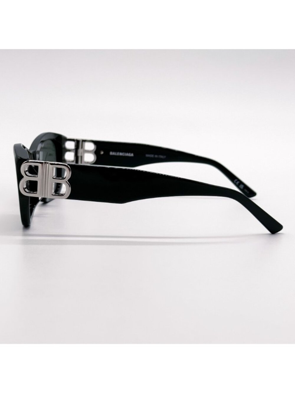 NEW BALENCIAGA BB0311SK 004 SUNGLASSES GREEN GEOMETRIC UNISEX EYEWEAR BALENCIAGA - Picture 6 of 10